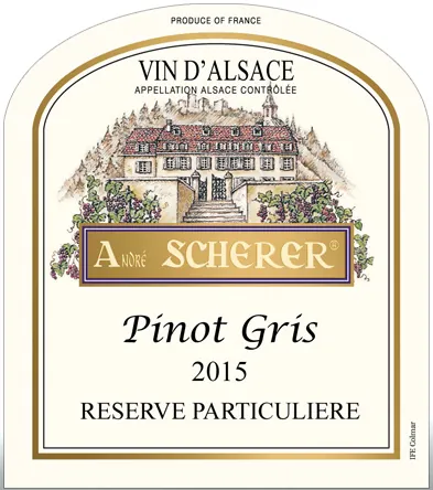 Alsace Particuliere Reserve Pinot Gris Bottle