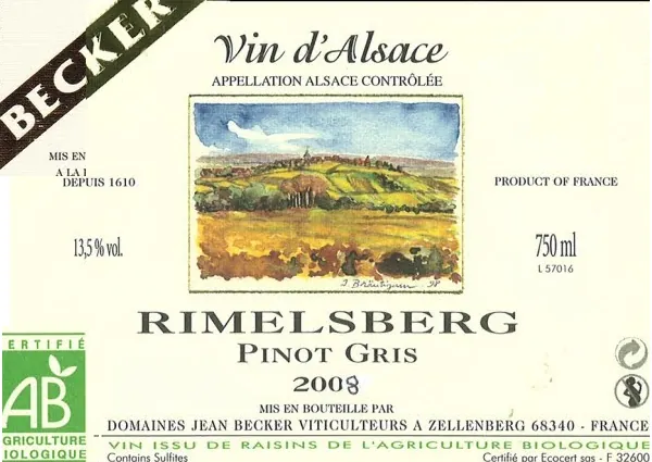Rimelsberg Pinot Gris Bottle