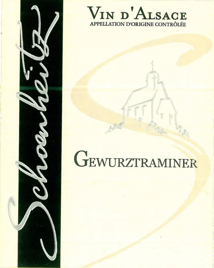 Gewurztraminer Bottle