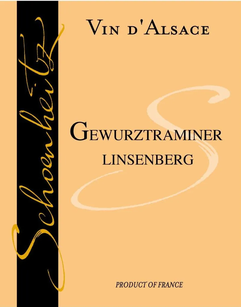 Linsenberg Gewurztraminer Bottle