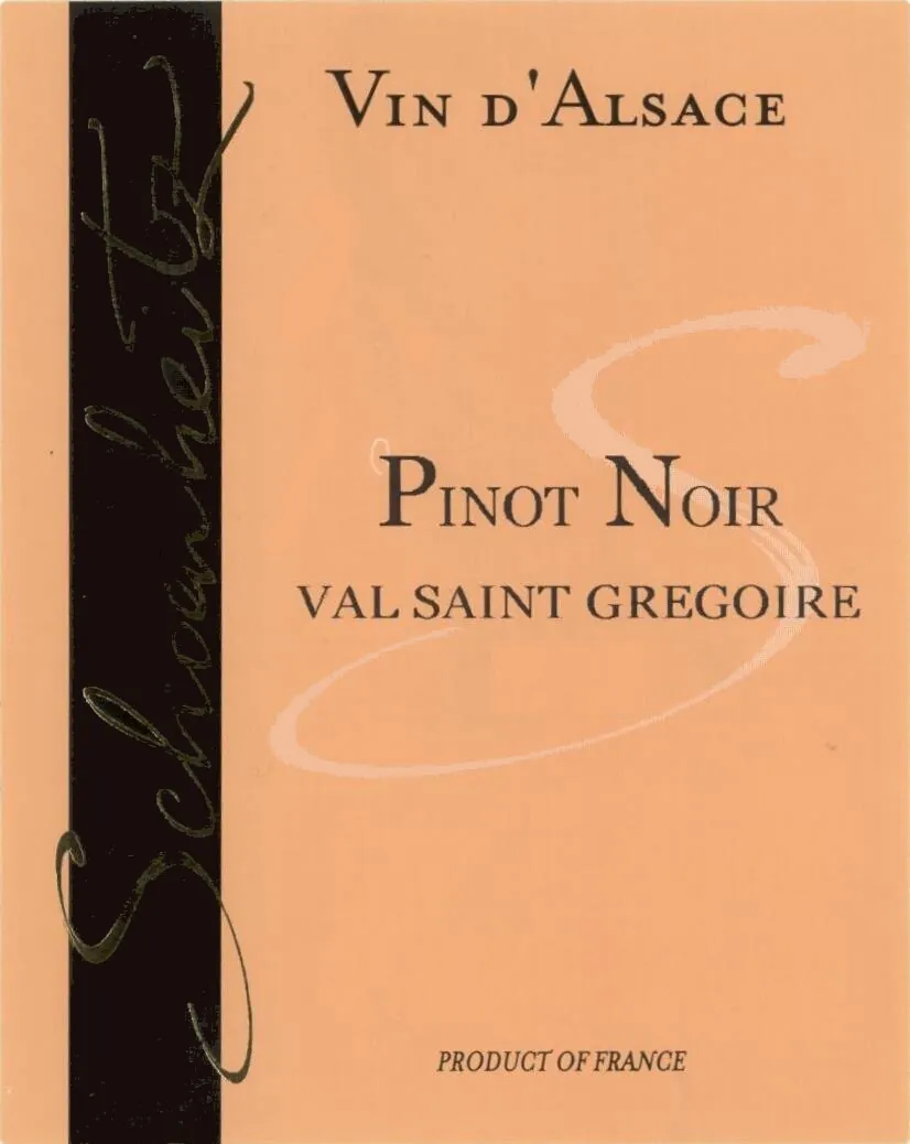 Val Saint Gregoire Pinot Noir Bottle