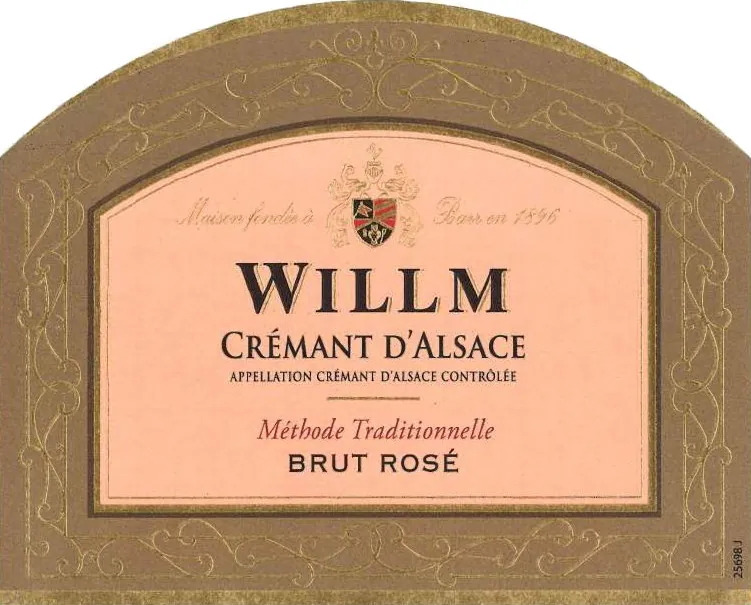 Cremant d'Alsace Brut Rose Bottle