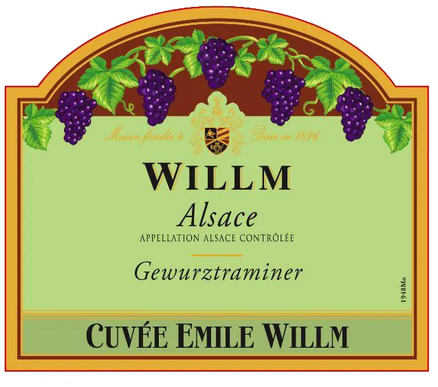 Cuvee Emile Willm Gewurztraminer Bottle