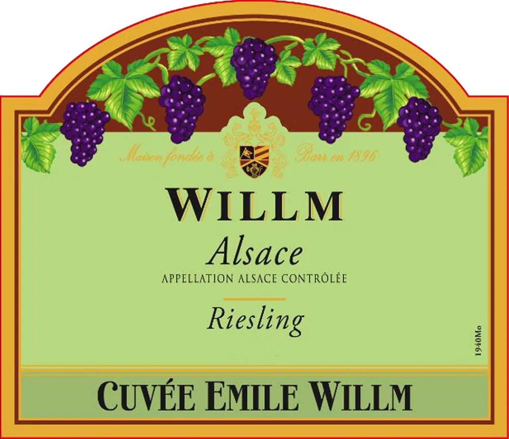 Cuvee Emile Willm Riesling Bottle