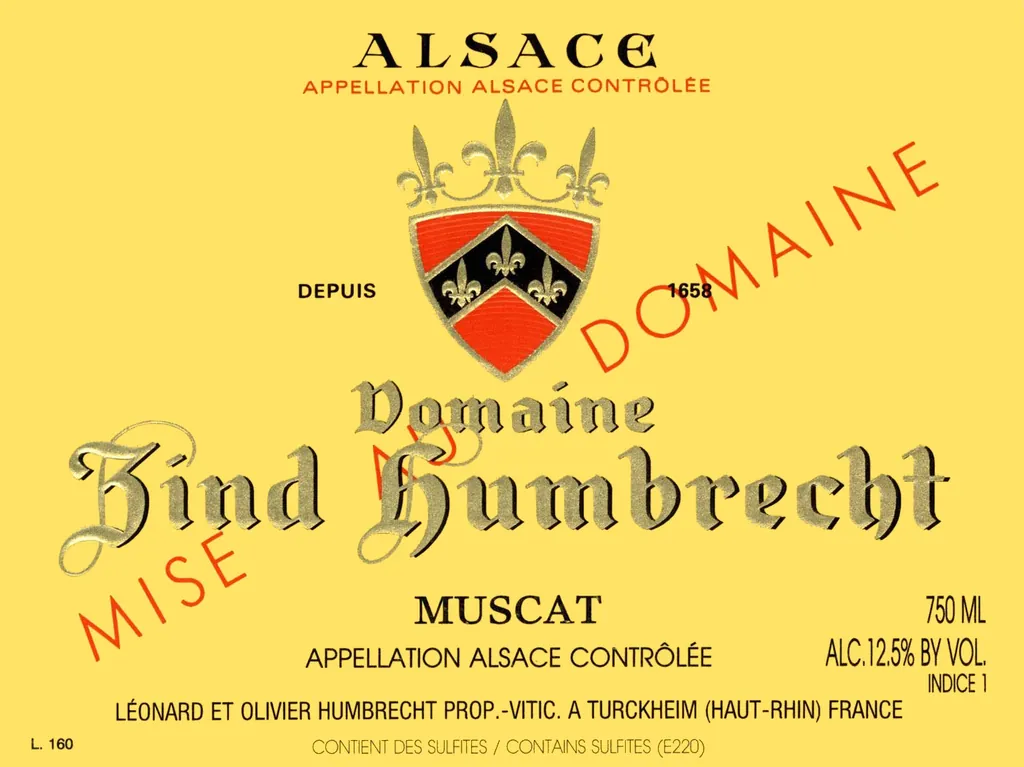 Alsace Muscat Bottle