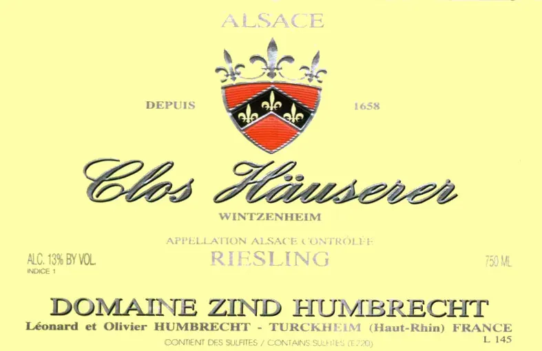 Clos Hauserer Riesling Bottle