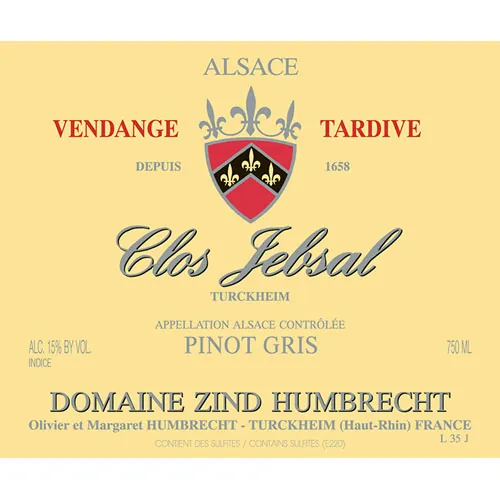 Clos Jebsal Pinot Gris Bottle