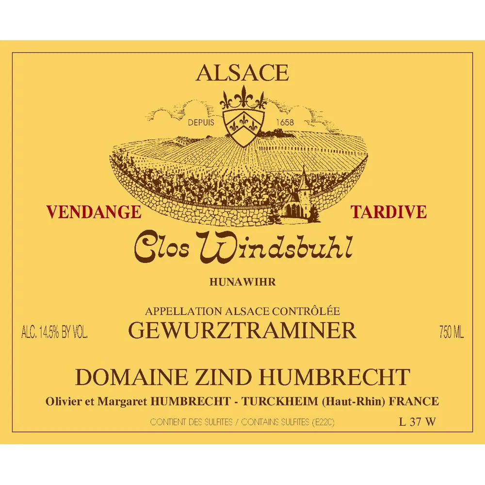 Clos Windsbuhl Gewurztraminer Bottle