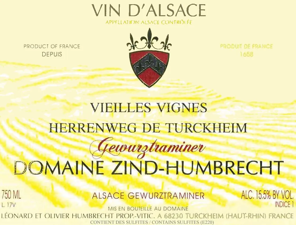 Herrenweg de Turckheim Vieilles Vignes Gewurztraminer Bottle