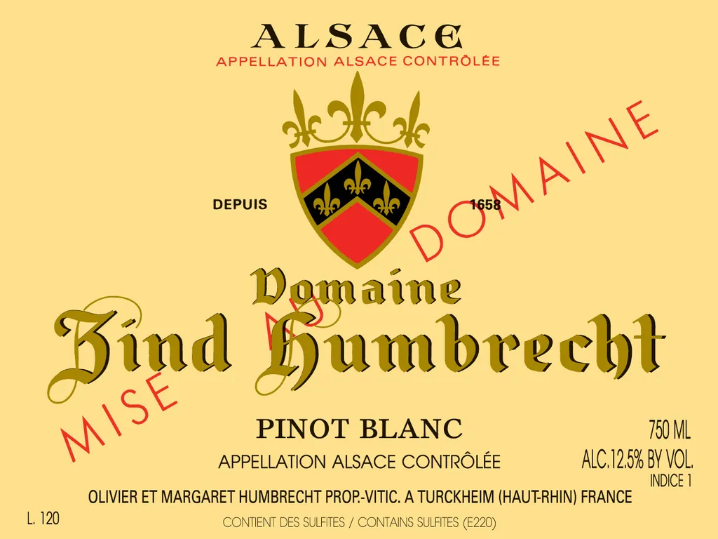 Pinot Blanc Bottle