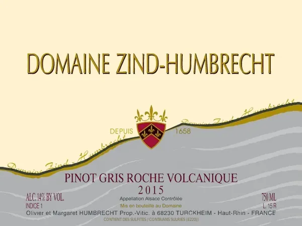 Roche Volcanique Pinot Gris Bottle