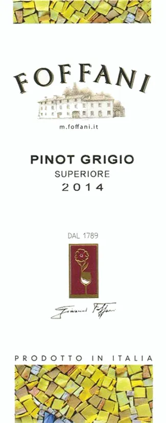 Friuli Aquileia Superiore Pinot Grigio Bottle