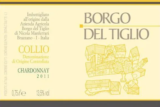 Collio Chardonnay Bottle