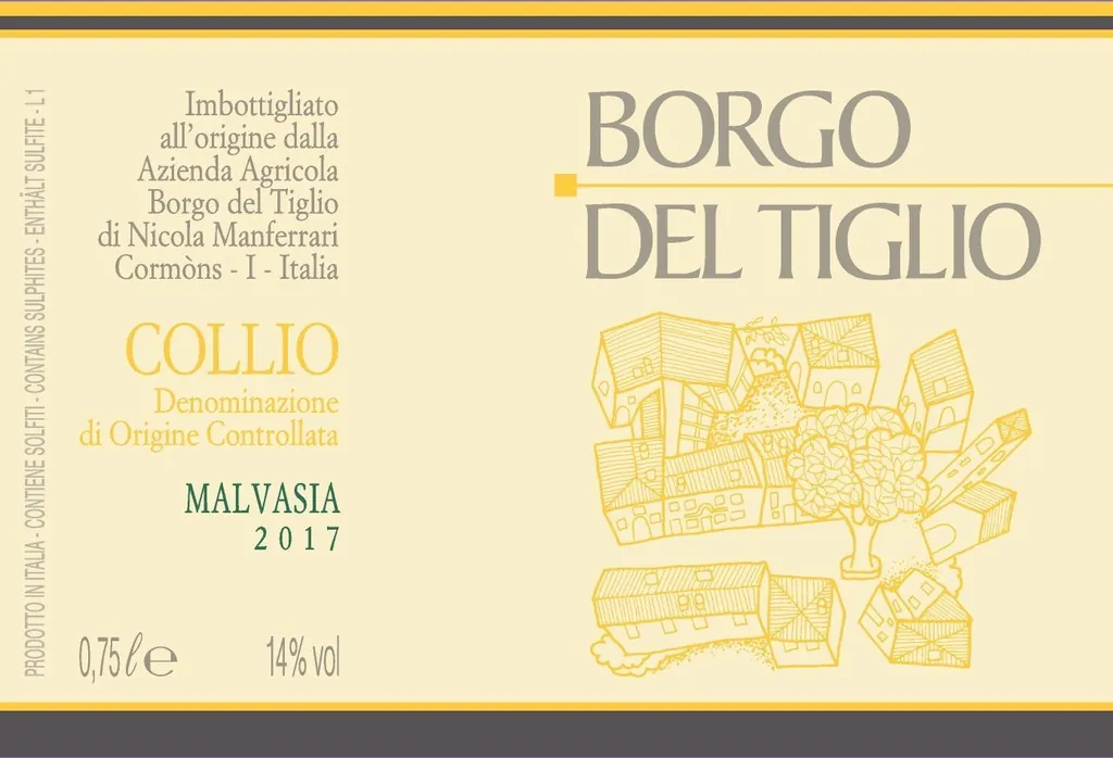 Collio Malvasia Bottle