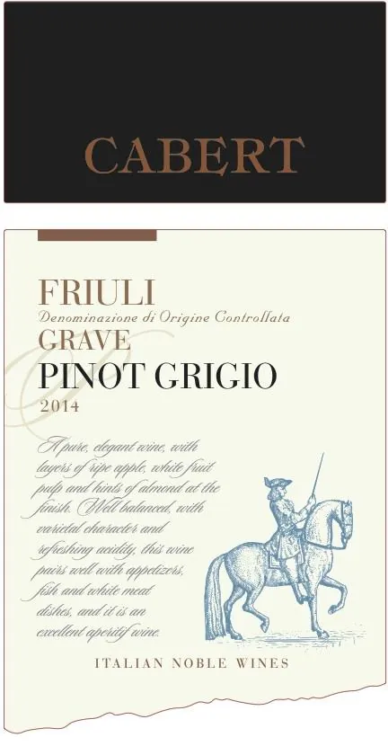 Friuli Grave Pinot Grigio Bottle