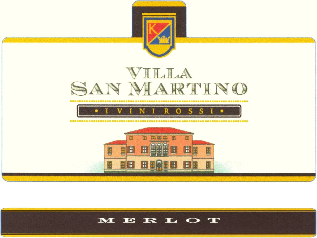 Villa San Martino Merlot Bottle
