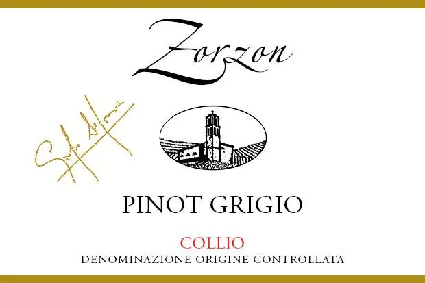 Collio Pinot Grigio Bottle