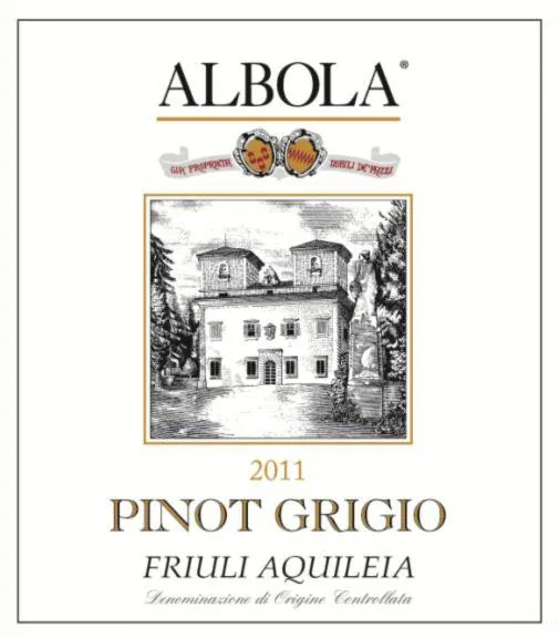 Friuli Aquileia Pinot Grigio Bottle