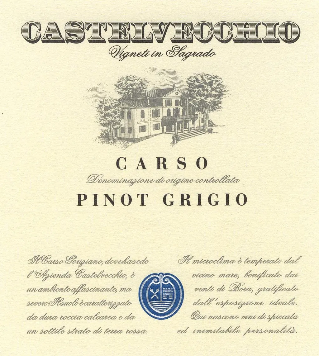 Carso Pinot Grigio Bottle