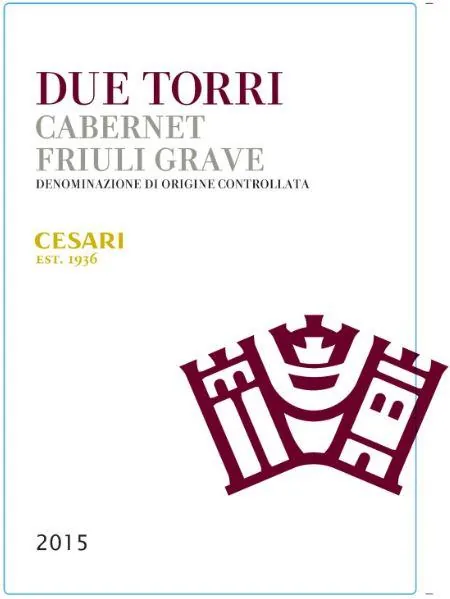 Due Torri Cabernet Sauvignon Bottle