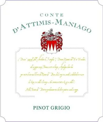 Pinot Grigio Bottle