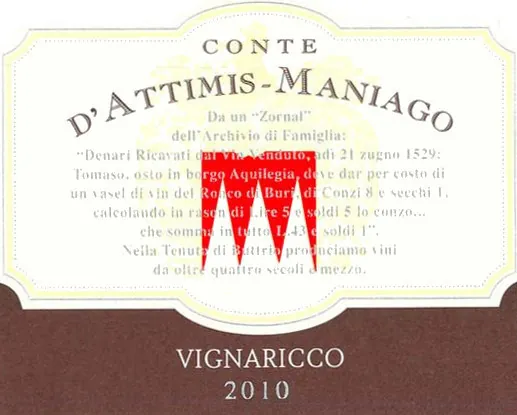 Vignaricco Bottle