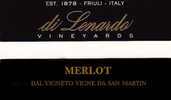 Merlot dal Vigneto Vigneda San Martin Bottle
