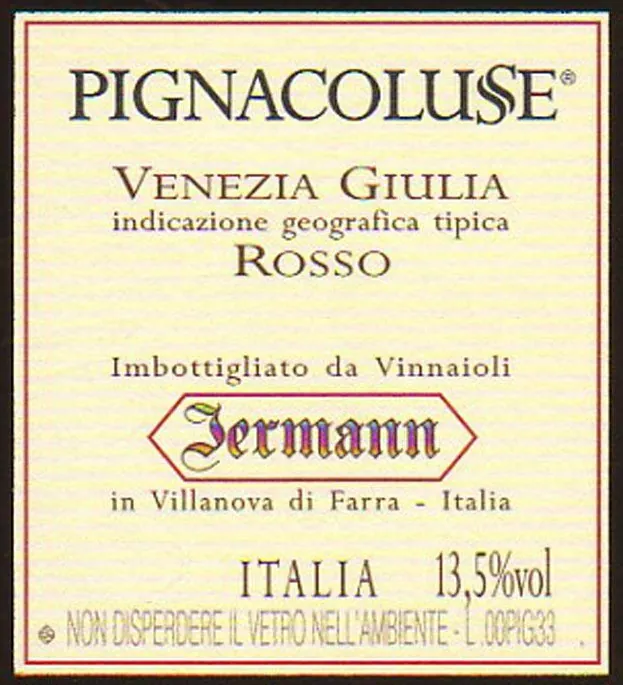 Pignacolusse Venezia Giulia Pignolo Bottle