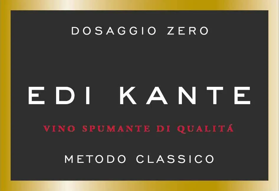Spumante Metodo Classico Dossaggio Zero Bottle