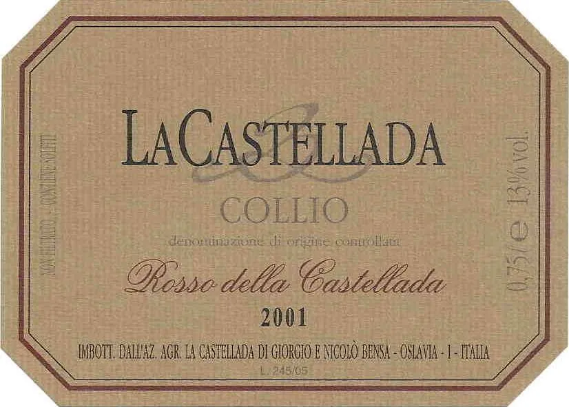 Rosso della Castellada Bottle