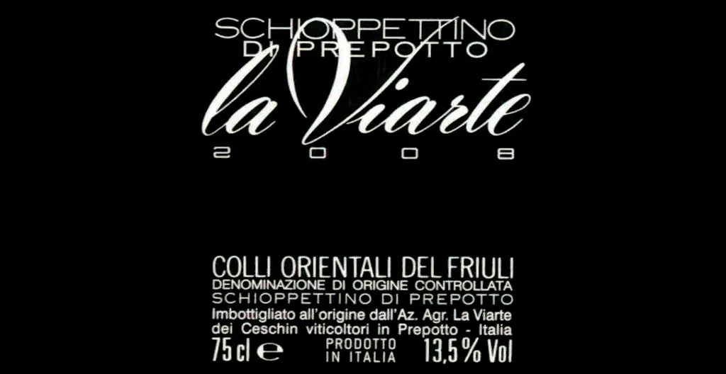 Colli Orientali del Friuli Schioppettino Bottle