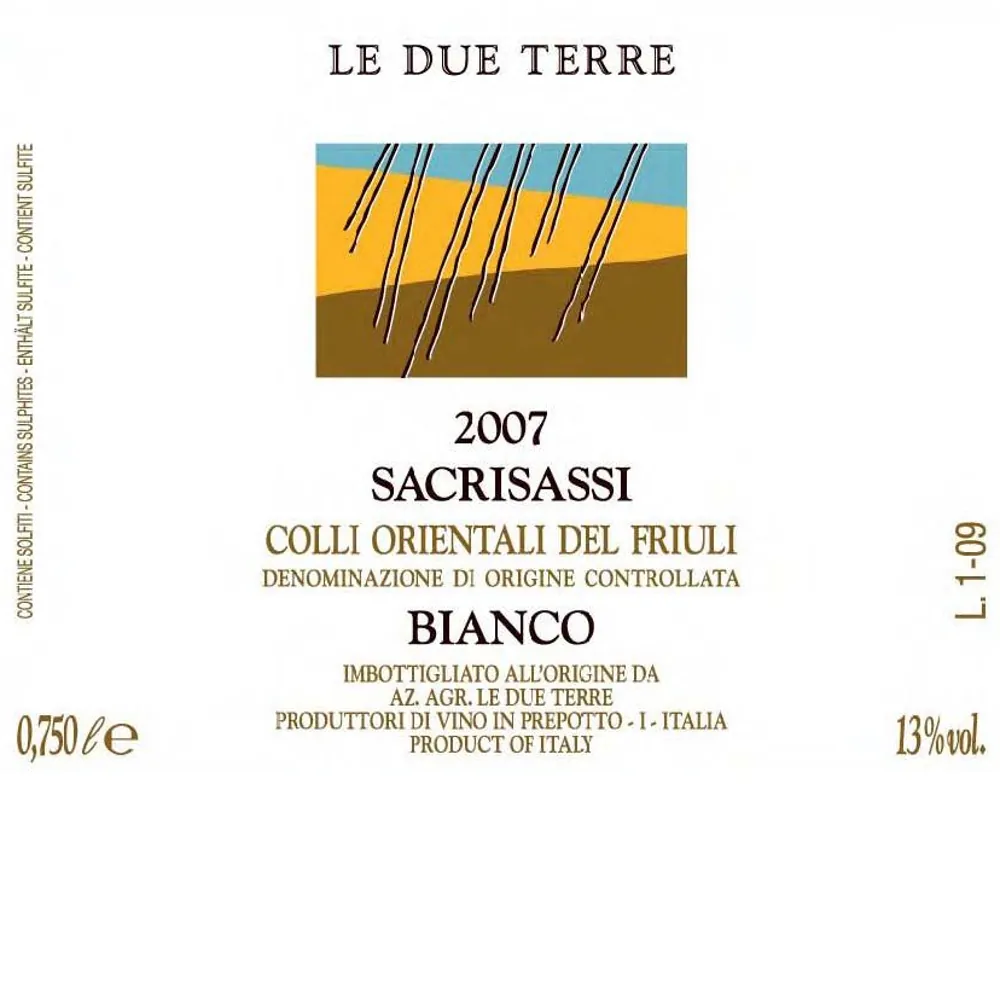 Colli Orientali del Friuli Sacrisassi Bottle