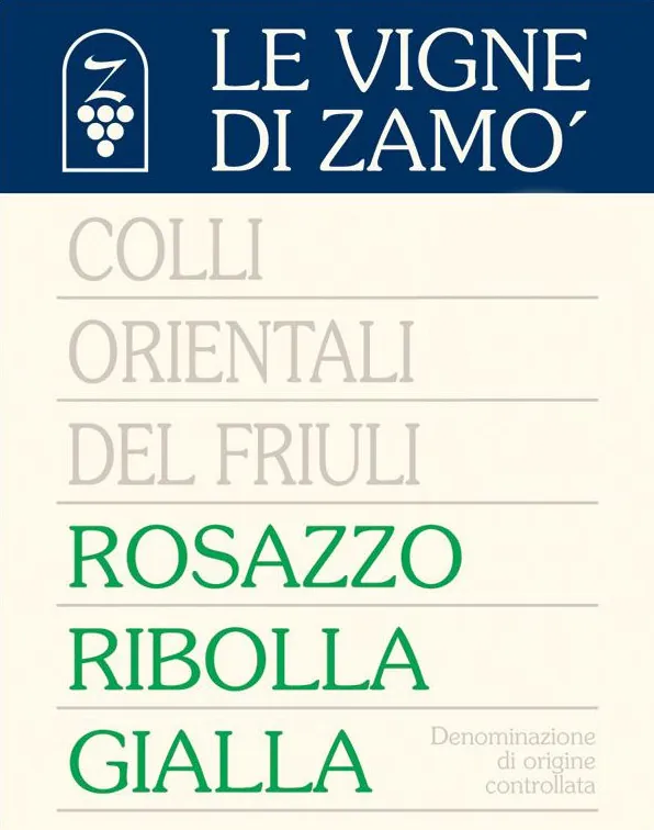 Colli Orientali del Friuli Rosazzo Ribolla Gialla Bottle