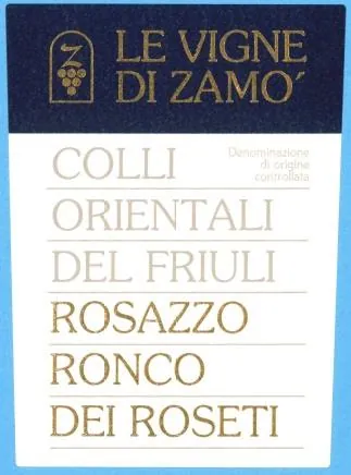 Colli Orientali del Friuli Rosazzo Ronco dei Roseti Bottle
