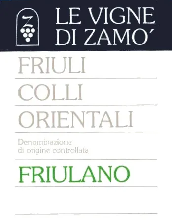Colli Orientali del Friuli Tocai Friulano Bottle