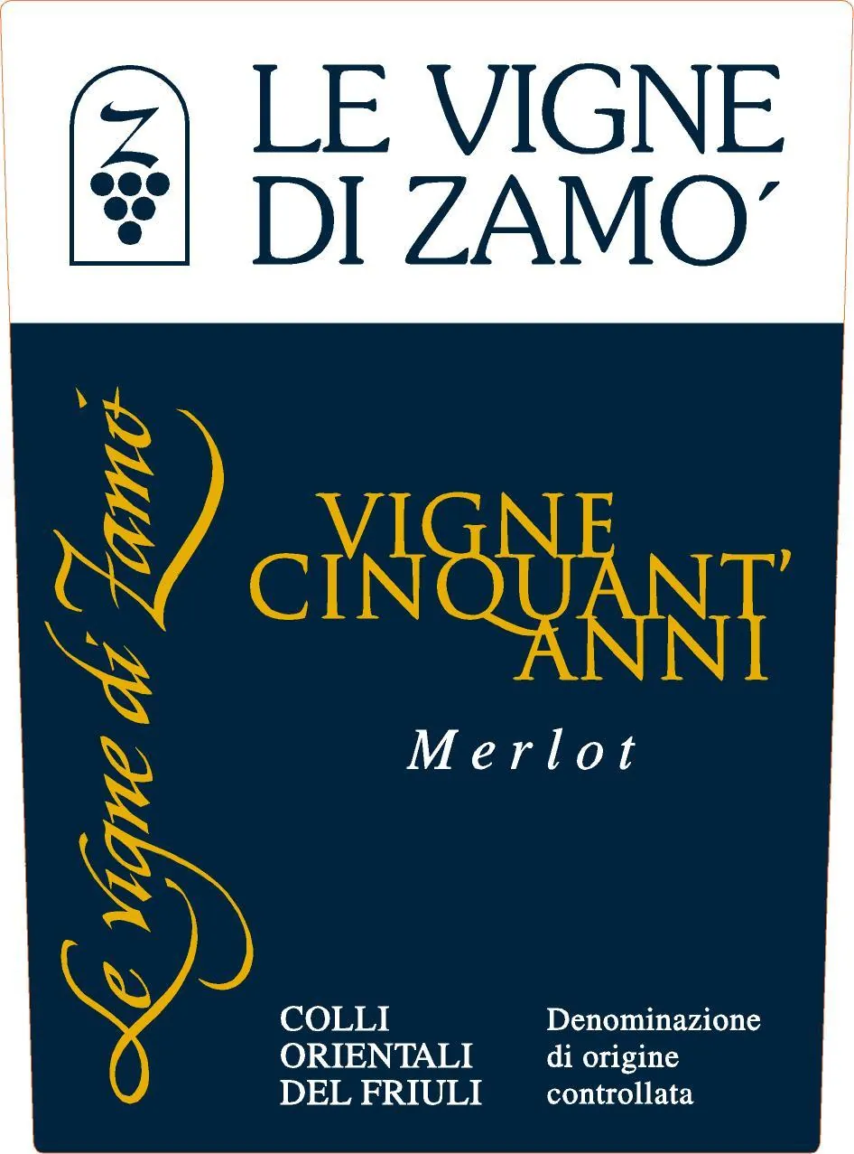 Colli Orientali del Friuli Vigne Cinquant'anni Merlot Bottle