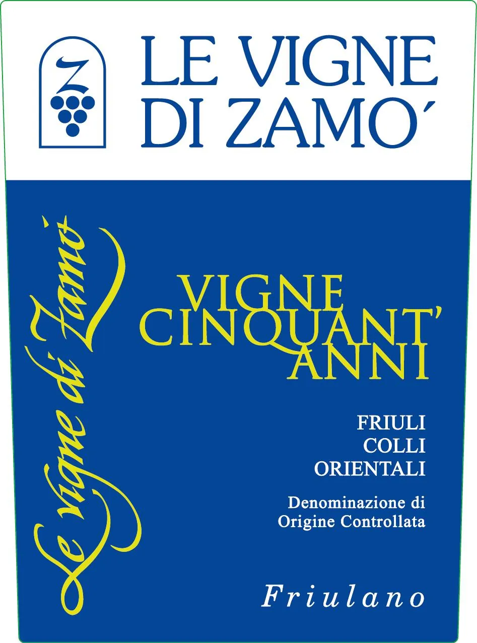 Colli Orientali del Friuli Vigne Cinquant'Anni Tocai Friulano Bottle