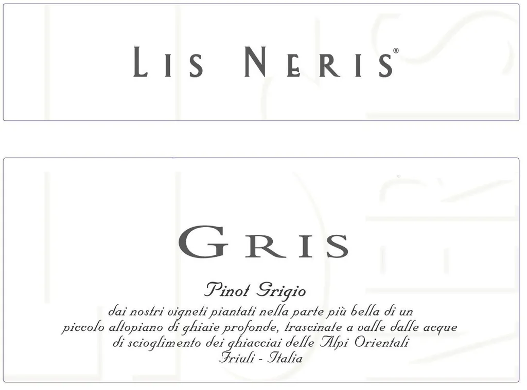 Gris Pinot Grigio Bottle