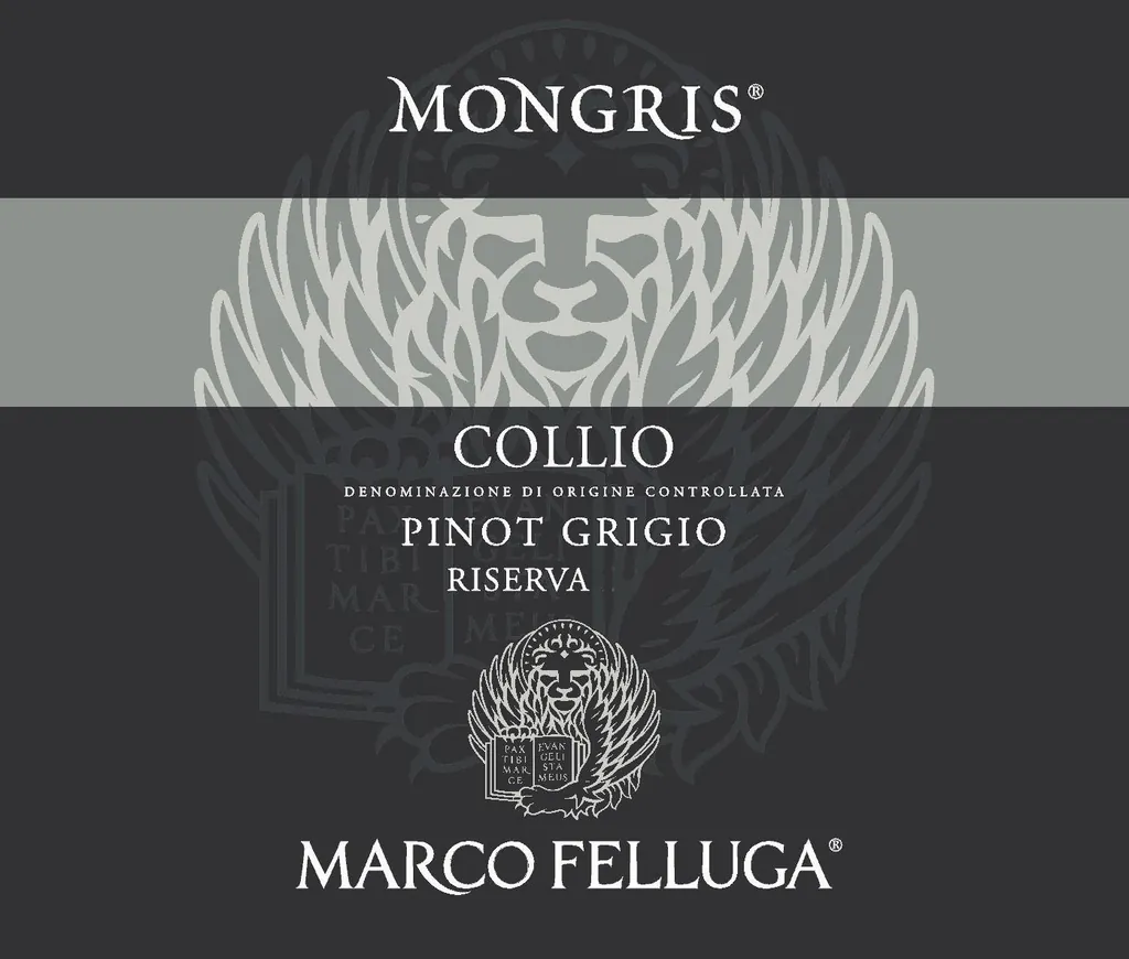 Mongris Collio Pinot Grigio Riserva Bottle