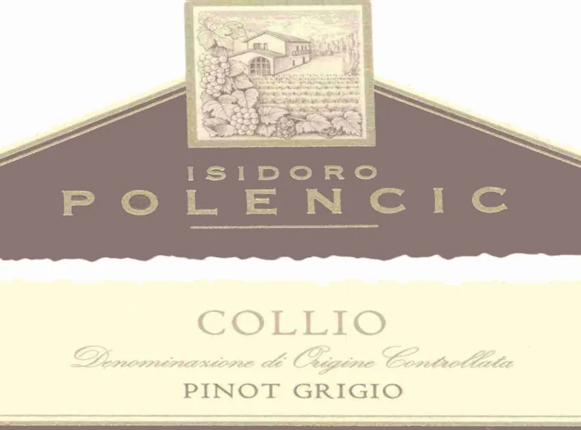 Collio Pinot Grigio Bottle