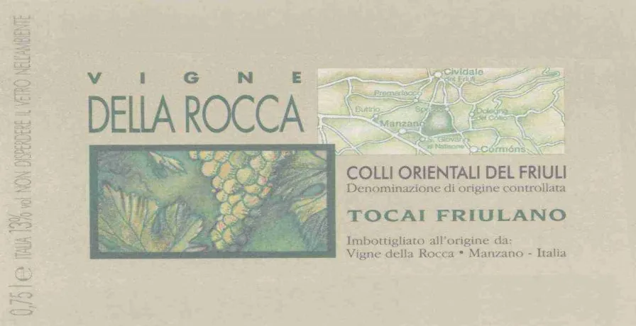 ColliVigne della Rocca Tocai Friulano Bottle