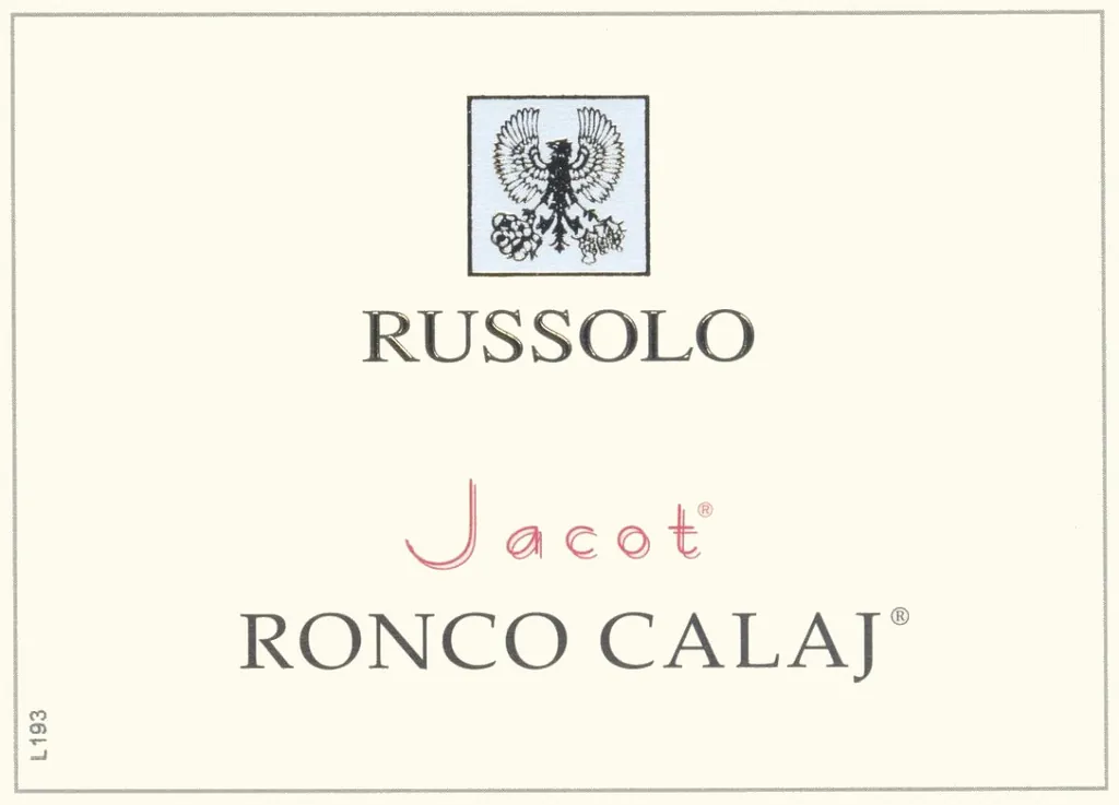 Venezia Giulia Jacot Ronco Calaj Bottle