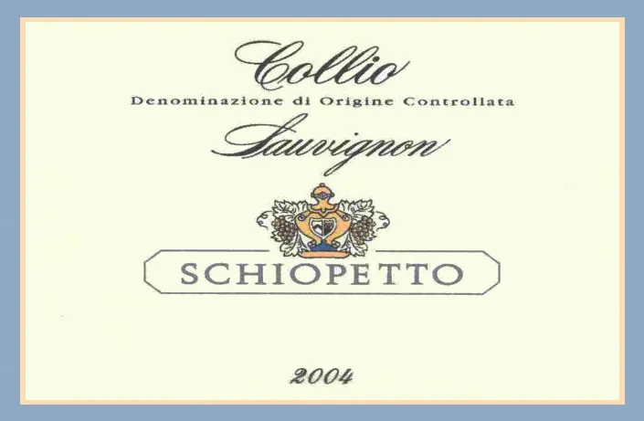 Collio Sauvignon Blanc Bottle