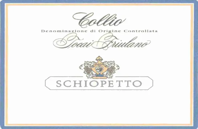 Tocai Friulano Bottle