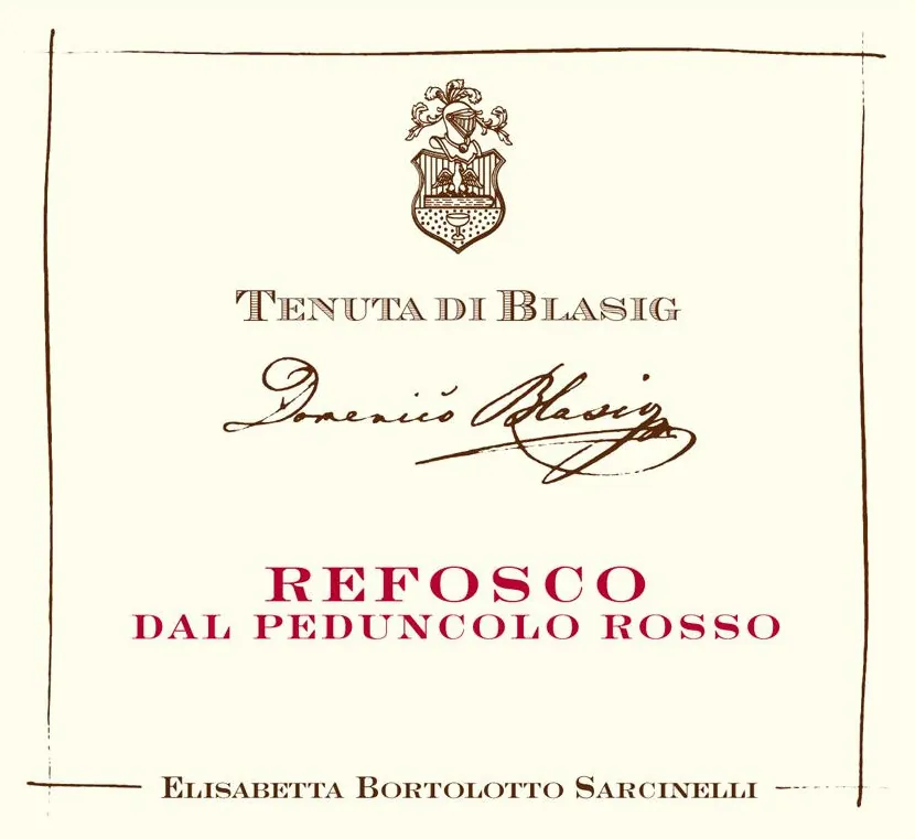 Friuli Isonzo Refosco dal Peduncolo Rosso Bottle