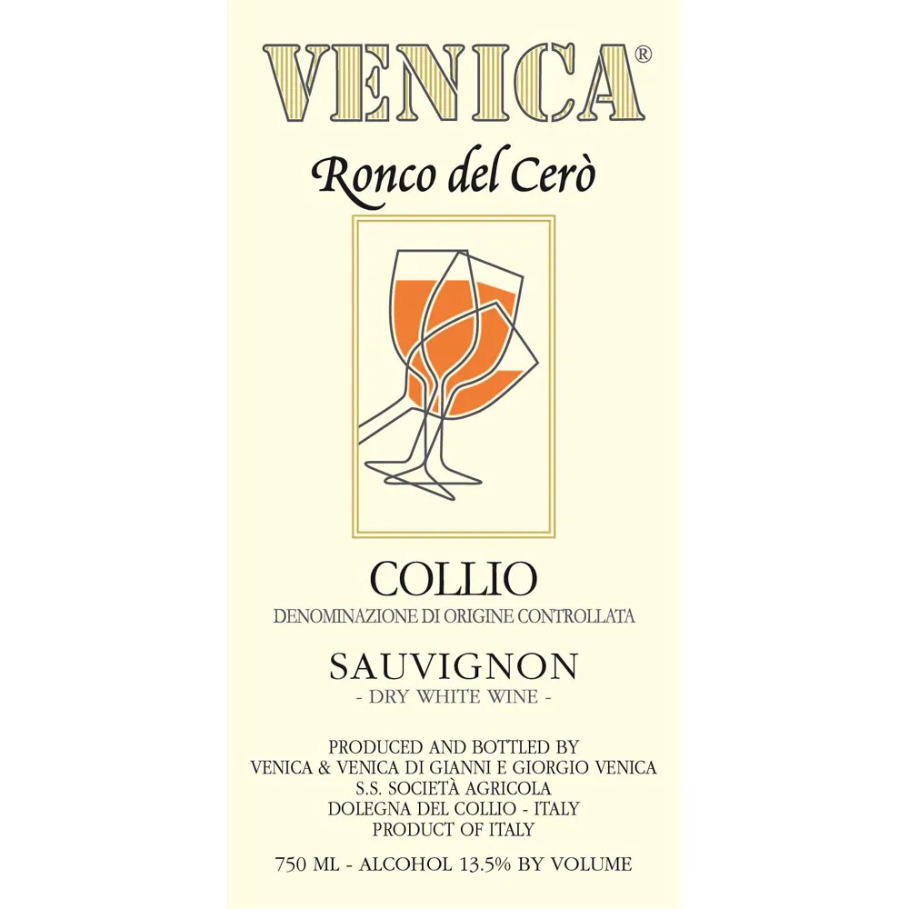 Ronco del Cero Sauvignon Bottle