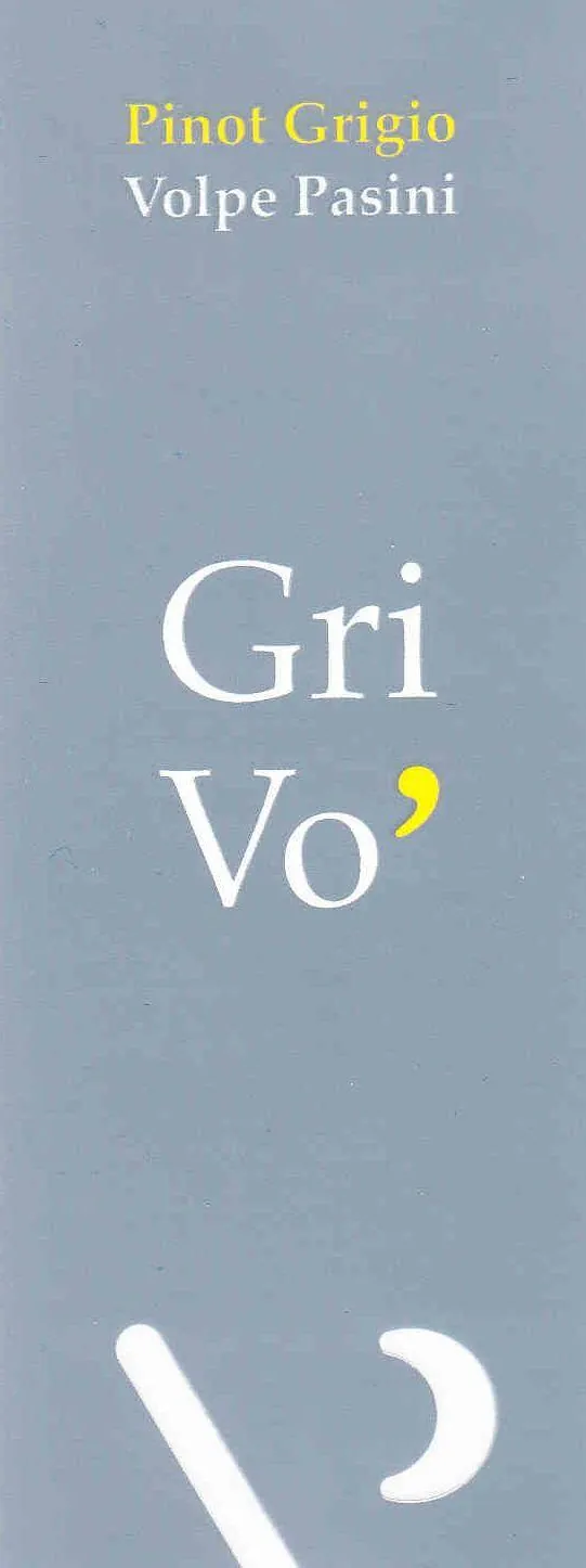 Grivo Pinot Grigio Bottle