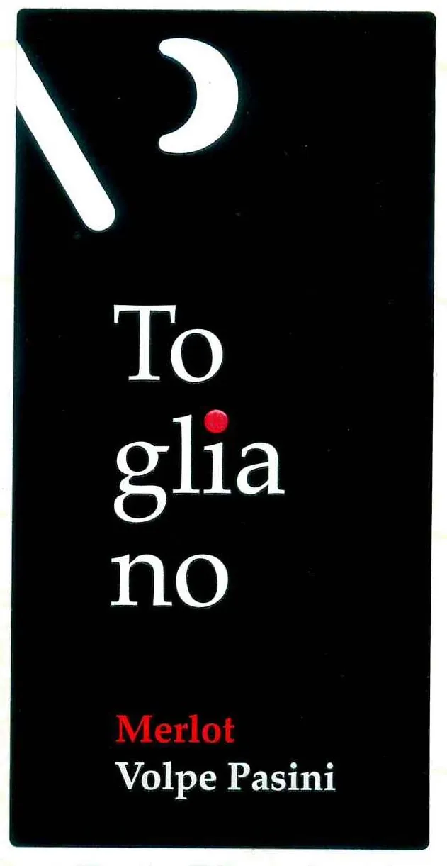 Togliano Merlot Bottle