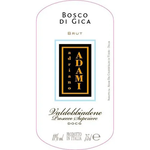 Bosco di Gica Prosecco Superiore Bottle