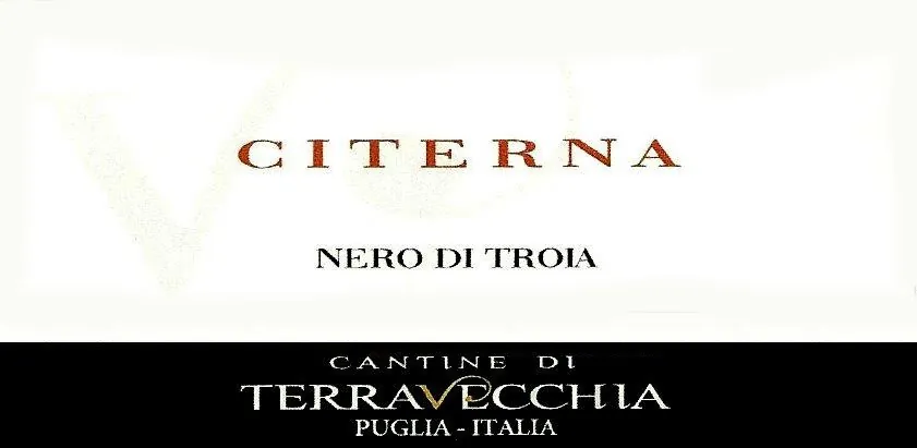 Cantine di Terravecchia Citerna Nero di Troia Bottle